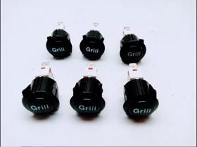 Chave Interruptor Grill Forno Fogatti/nardelli - Kit C/ 6 Un