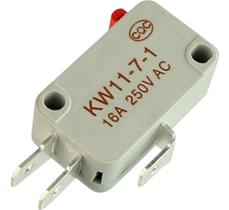 Chave Interruptor Micro Switch Kw11-7-1 3 Terminais Cinza 16a 250v Chave Interruptor Micro Switch Kw11-7-1 3 Terminais Cinza 16a 250v