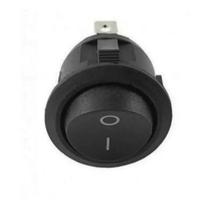 Chave interruptor redondo preto forno eletrico layr