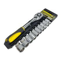 Chave Jogo Catraca Soquete Pito Enc. 1/2'' Kit C/ 11 Peças