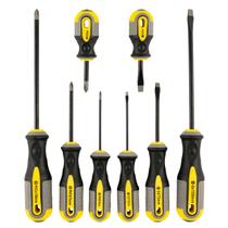 Chave Jogo Fenda E Philips Ponta Imantada Kit C/ 8 Peças