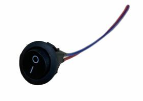 Chave lig/desl redonda c/ fio RRS-2W