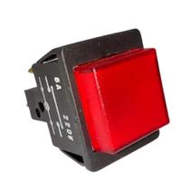 Chave Liga Desliga Pulsante 6A 220V Atuador Neon/Verm. 5Pçs Chave Liga Desliga Pulsante 6A 220V Atuador Neon/Verm. 5Pçs