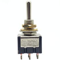 Chave Mini toggle Controle ON-OFF-ON Guitarra 3 posicoes Chave Mini toggle Controle ON-OFF-ON Guitarra 3 posicoes