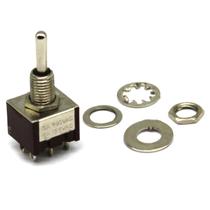 Chave Mini toggle ON-OFF-ON Guitarra 3 posicoes Niquel Chave Mini toggle ON-OFF-ON Guitarra 3 posicoes Niquel