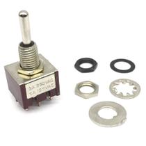 Chave Mini toggle ON-OFF-ON Guitarra 3 posicoes Preto M203 Chave Mini toggle ON-OFF-ON Guitarra 3 posicoes Preto M203