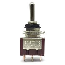 Chave Mini toggle ON-OFF-ON Guitarra 3 posicoes Preto M203 Chave Mini toggle ON-OFF-ON Guitarra 3 posicoes Preto M203