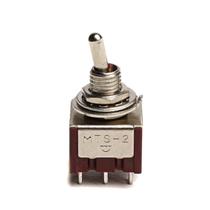 Chave Mini Toggle Switch Dpdt 2 Posições On / On 6 Polos