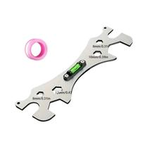 Chave Multifuncional De Aço Inoxidável Para Banheiro, Instalação De Chuveiro, Nível Hexagonal, Régua