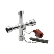 Chave multifuncional quatro em um, usada para ferramentas de chave de fenda de válvula de elevador