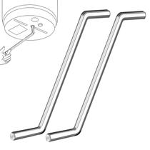 Chave para Desentupidor de Lixo YFANITI, Kit com 2 para InSinkErator Chave para Desentupidor de Lixo YFANITI, Kit com 2 para InSinkErator