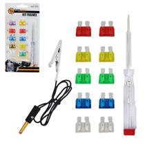 Chave Para e Automotivo Com 10 Fusiveis Lamina Medio