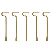 Chave para porta interna Embison, pacote com 5 unidades, metal maciço, 6 cm Chave para porta interna Embison, pacote com 5 unidades, metal maciço, 6 cm