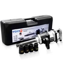Chave Parafusadeira de Impacto Pneumática 1 Polegadas Torque 2.400 Nm Eixo Estendido FortG