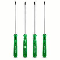 Chave Philips Longa PH2 Imantada Haste 35cm Kit 4 8 12 Peças Reparos Residenciais Serviço Doméstico Profissional -