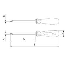 Chave Philips Ponta Cruzada 10mm 150mm Tramontina 44135049