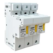 Chave Porta Fusível Cilíndrico Chint NRT28-63 63A 3P Chave Porta Fusível Cilíndrico Chint NRT28-63 63A 3P