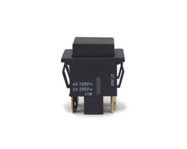 Chave Push-Button Bipolar com Trava Normalmente Aberta Cor Preta 2A/250Vac e 4A/120Vac 27.223 Liga/Desliga M1FT2FE3S - Margirius