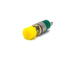 Chave Push-Button com 2 Terminais 1A/125Vac Ou 0,5A/250Vac Normalmente Aberta - Amarelo - DS-323