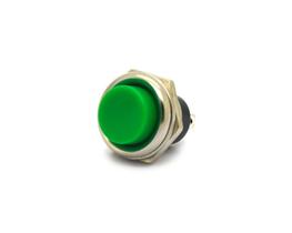 Chave Push-Button com 2 Terminais Desliga/Liga sem Trava Normalmente Aberta Verde - PBS-26B