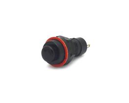 Chave Push-Button com 2 Terminais e com Trava 1A/250Vac Desliga/Liga - Preto - DS-211