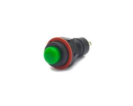 Chave Push-Button com 2 Terminais e com Trava 1A/250Vac Desliga/Liga - Verde - DS-211