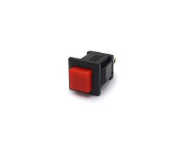 Chave Push-Button com 2 Terminais e com Trava 1A/250Vac Liga/Desliga - Vermelho - DS-429