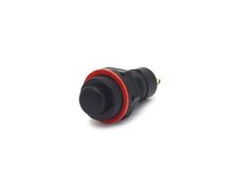 Chave Push-Button com 2 Terminais e sem Trava 1A/250Vac Desliga/(Liga) - Preto - DS-213