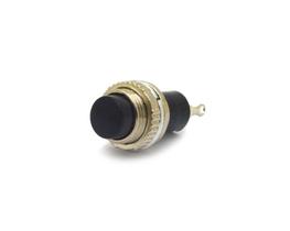 Chave Push-Button com 2 Terminais sem Trava Desliga/(Liga) - Preto - DS-314