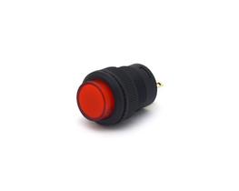 Chave Push-Button com 2 Terminais sem Trava e sem Led Vermelho 3A/250Vac Desliga/(Liga) - R16-503B