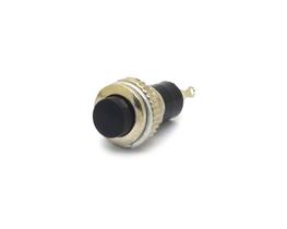 Chave Push-Button com 2 Terminais sem Trava SPST 0,5A/250Vac Desliga/(Liga) - Preto - DS-316