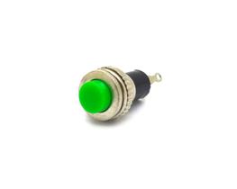 Chave Push-Button com 2 Terminais sem Trava SPST 0,5A/250Vac Desliga/(Liga) - Verde - DS-316