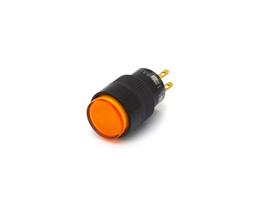 Chave Push Button com Led Desliga/(Liga) Momentânea sem Trava 12V-5A - WTN-16-1205R3A - Amarelo Chave Push Button com Led Desliga/(Liga) Momentânea sem Trava 12V-5A - WTN-16-1205R3A - Amarelo