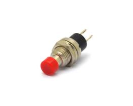 Chave Push-Button Desliga/(LIga) sem Trava Normalmente Aberta - PBS-10B-2 - Vermelho - Jietong