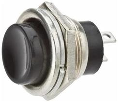 Chave Push Button Ds-212 Na, 125Vac 3A / 220Vac 1,5A, Preta Chave Push Button Ds-212 Na, 125Vac 3A / 220Vac 1,5A, Preta
