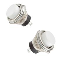 Chave Push Button Ds212 2 Terminais Branca Emb Com 20pç