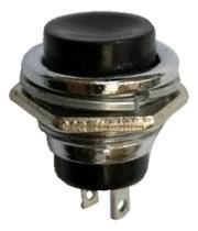 Chave Push Button Ds212 2 Terminais - Preta Emb 10pçs