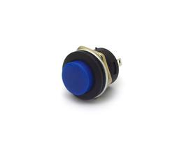 Chave Push-Button ON Sem Trava Momentânea (NA) - Azul - R13-507 Chave Push-Button ON Sem Trava Momentânea (NA) - Azul - R13-507