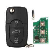 Chave Remota Automotiva Audi A3 A4 A6 A8 TT RS4 Quattro 4D0837231A 4D0837231K 433Mhz ID48 Chip 3