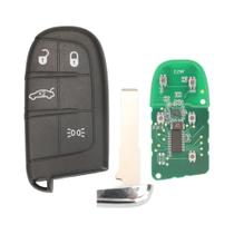 Chave Remota Inteligente Para Fiat 500 500L 500X 2016-2019, 3/4/5 Botões, 433MHz, Chip 4A, Peça De