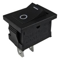 Chave Retangular Gangorra Preta 2T 15A 250VAC/ 20A 125VAC KCD3-101