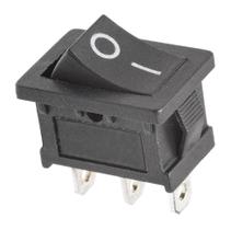 Chave Retangular ON/OFF 3 Polos KCD1-102