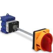 Chave Rotativa Com Haste Liga-desliga D11-40a-3P Vermelho 3polo