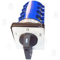 Chave Rotativa Comutadora Transferência Manual de 100a Tetrapolar com 3 Posições 1.0.2