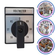 Chave Rotativa Comutadora Voltímetro 20A 7 Posições