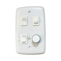 Chave Rotativa para Ventilador de Teto 2 Teclas de Lâmpada Bivolt
