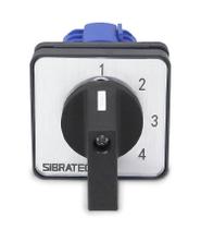 Chave Rotativa Seletora Unipolar 20A Porta de Painel LW28-20 - SIBRATEC