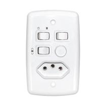 Chave rotativa + tomada 2 lampadas bivolt 400w 308 rima