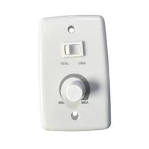 Chave Rotativo Dimmer Controle De Velocidade Com Tecla Liga e Desliga para Ventilador Oscilante de Parede