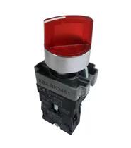 Chave sel iluminada metalica 2 pos xb2 bk2461 220v vermelho sibratec Chave sel iluminada metalica 2 pos xb2 bk2461 220v vermelho sibratec
